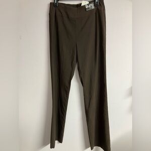 Euro Division 3 Women’s Straight Leg Pant, Size 6, Dk Brown, Office/Business NWT
